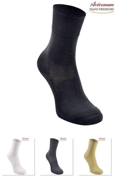 Avicenum DiaFit PREMIUM rozm. 39-42 para 7007 antracyt skarpety dla diabetyków